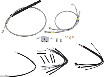 harley davidson flfb [BURLY BRAND] - Handlebar cable and brake line kit for Burly Ape handlebars