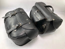 Saddlebags leather chopper panniers-1