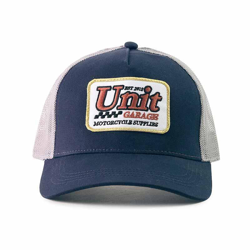 BMW R 12 nineT [2024-2026] - Trucker-Box-Mütze mit blauem Unitgarage-Logo