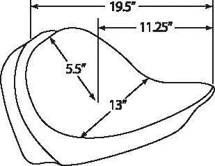 harley davidson flstc [DRAG SPECIALTIES] - Solo seat, backrest compatible