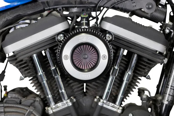 Harley-Davidson XL 883 L Sportster SuperLow [2020] - Air Stinger Stealth Luftfiltersatz – Oberfläche: Schwarz, Verchromt – Bild 9