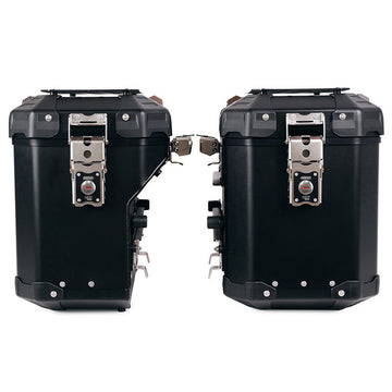 BMW F 900 GS Adventure [2024-] - Atlas Alu-Seitenkoffer-Set 48L + 41L + Atlas BMW F900GS ADV Alu-Satteltaschenrahmen