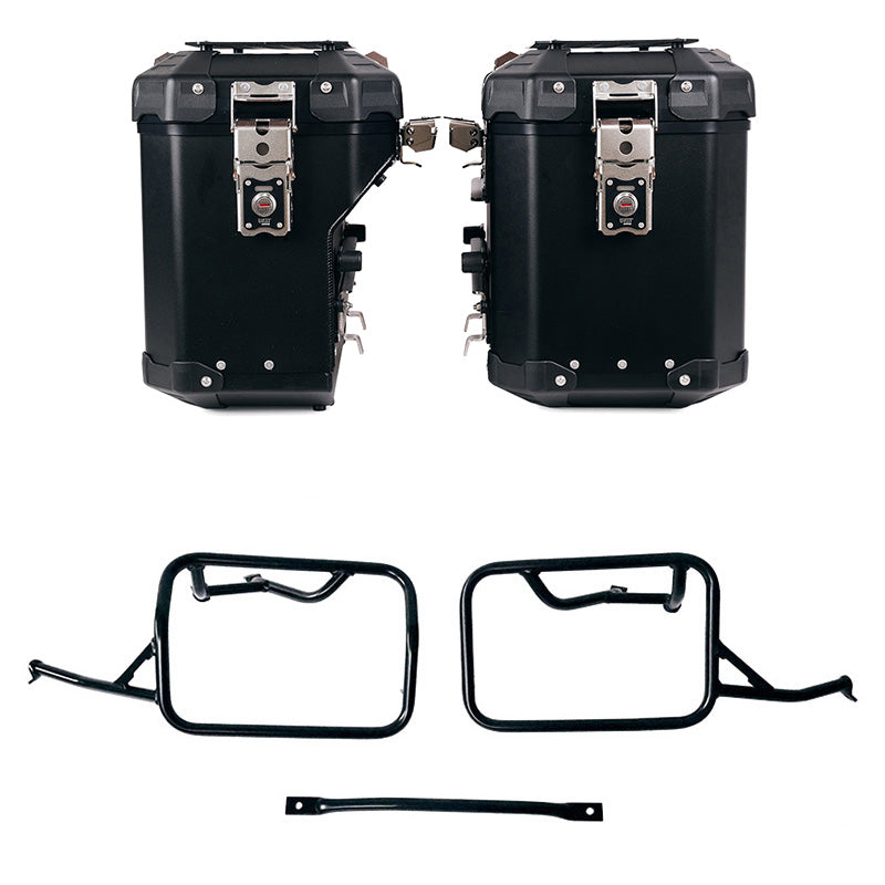 BMW R 12 nineT [2024-2026] - Atlas Aluminium-Seitenkoffer-Set 48L + 41L + Atlas Aluminium-Satteltaschenrahmen