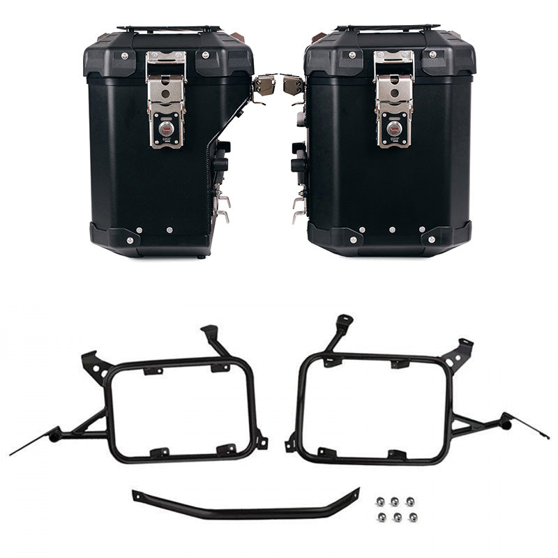 BMW R 1200 GS LC wheel [2013-2019] - Atlas aluminum side case set 48L + 41L + aluminum bag frame R1200GS LC - R1250GS & ADV