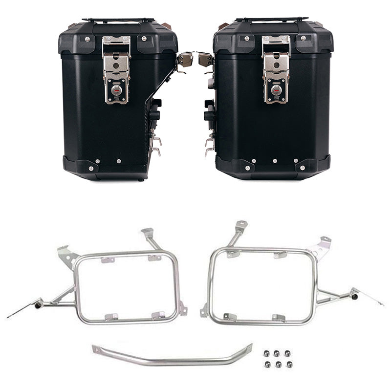 BMW R 1200 GS LC [2013-2018] - Atlas Alu-Seitenkoffer-Set 48L + 41L + Taschenrahmen Alu R1200GS LC - R1250GS & ADV
