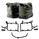BMW F 850 GS [2018-2024] - Paar Cult-Seitentaschen Canvas 40 l – 50 l + Paar Aluminiumplatten + Alu-Kofferrahmen und ADV