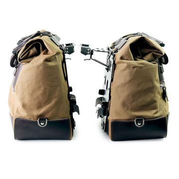 BMW R 1200 GS ADV LC [2014-2018] - Paar Cult-Seitentaschen aus Canvas 40L - 50L + Paar Aluminiumplatten