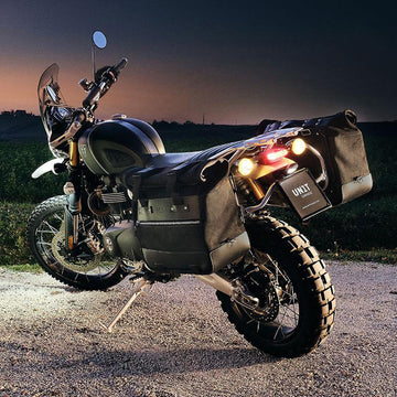 BMW R 1200 GS ADV LC [2014-2018] - Paar Cult-Seitentaschen aus Spaltleder 40L - 50L + Aluminiumplatte