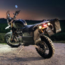 BMW R nineT 1200 Scrambler [2016-2023] - Paar Cult-Seitentaschen aus Spaltleder 40L - 50L + Aluminiumplatte