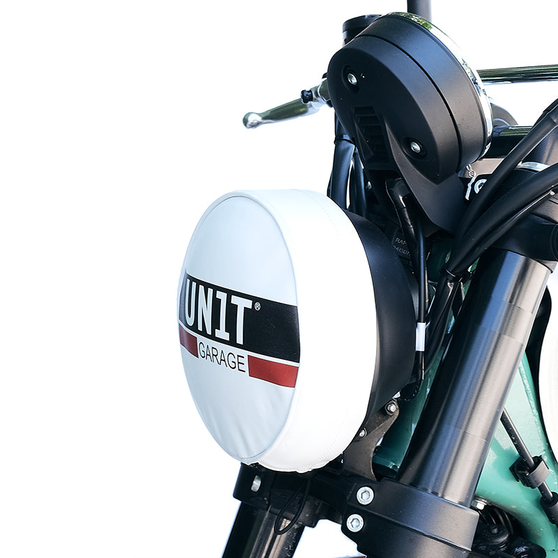 BMW R 12 nineT [2024-2026] - Scheinwerferabdeckung aus Leder mit Logo