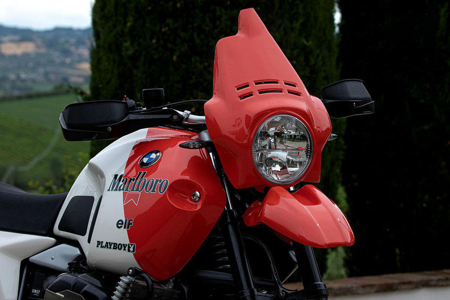 BMW R 120 G/S ADV [2004-2012] - Tankabdeckungen Alpinweiß/Rot