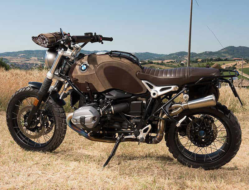 BMW R nineT 1200 Roadster [2014-2023] - Tankabdeckung aus Leder mit Gepäckträger