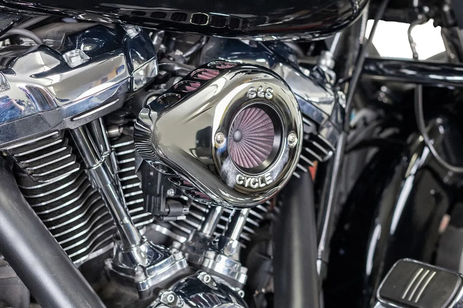 Harley-Davidson FLI 1868 Hydra-Glide Revival 114 [2024] - Air Stinger Stealth Luftfiltersatz – Oberfläche: Silber – Bild 5