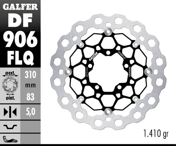 Triumph Bonneville 1200 Speedmaster [2019, 2024, 2022, 2023] - Cubiq floating brake disc - picture 4