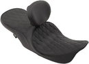 harley davidson flhri [DRAG SPECIALTIES] - Front positioned 2-up touring leather seat with low profile-3