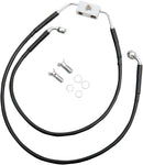 Harley Davidson Fxdwg [DRAG SPECIALTIES] – Verlängertes Bremsleitungs-Kit aus schwarzem Vinyl