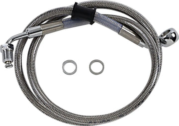 harley davidson flfb [DRAG SPECIALTIES] – Extended stainless steel brake line