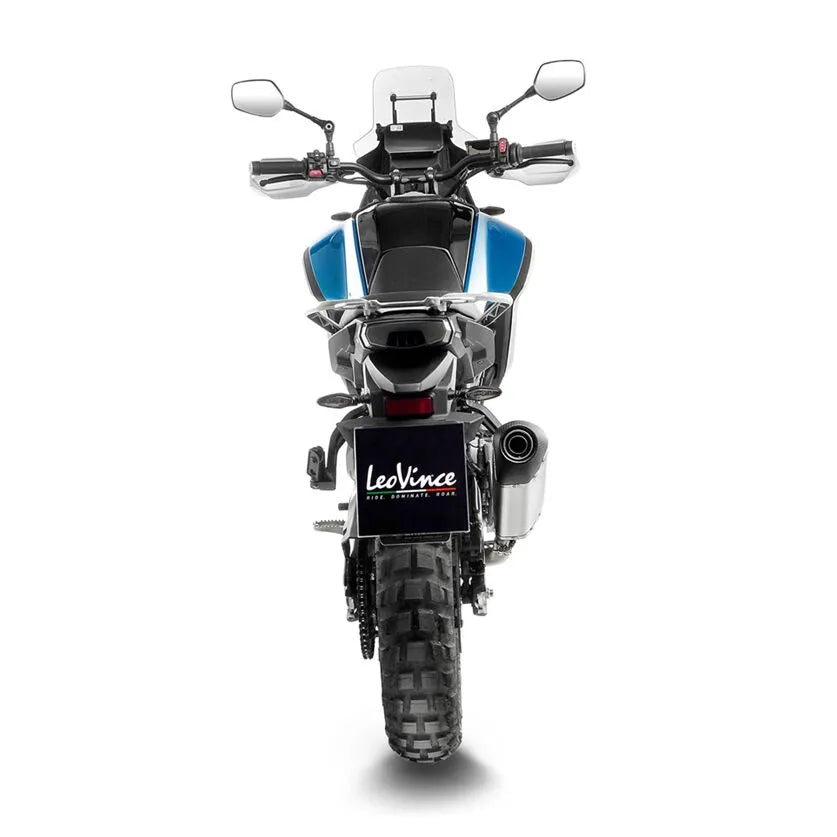 cf moto 450 [LEOVINCE] – LV-14 stainless steel rear silencer