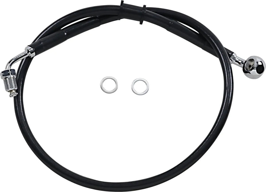 harley davidson flde [DRAG SPECIALTIES] - Extended stainless steel brake line