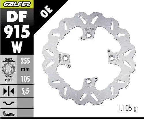 Triumph BONNEVILLE BOBBER 1200 [2025-2026] - BRAKE DISC FIXED WAVE – Image 1