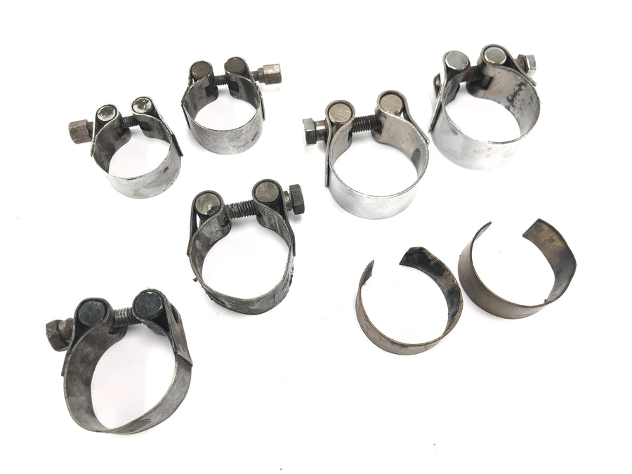 Moto Guzzi V7 Special [1971] - hose clamps mixed lot of exhaust pipe clamps