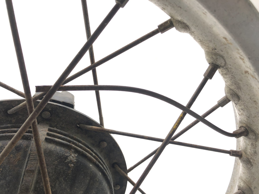 Yamaha XT 500 1U6 [1981] - Rear wheel rim with brake drum
