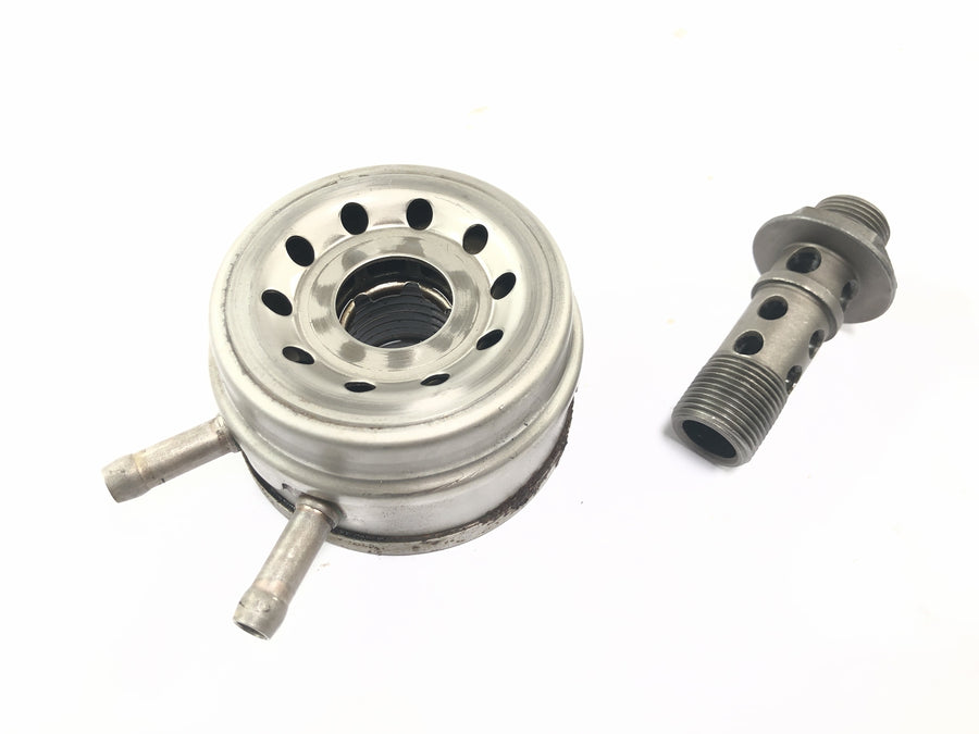 Honda ST 1100 SC26 Pan European [1990] - Oil cooler oil filter housing oil filter adapter