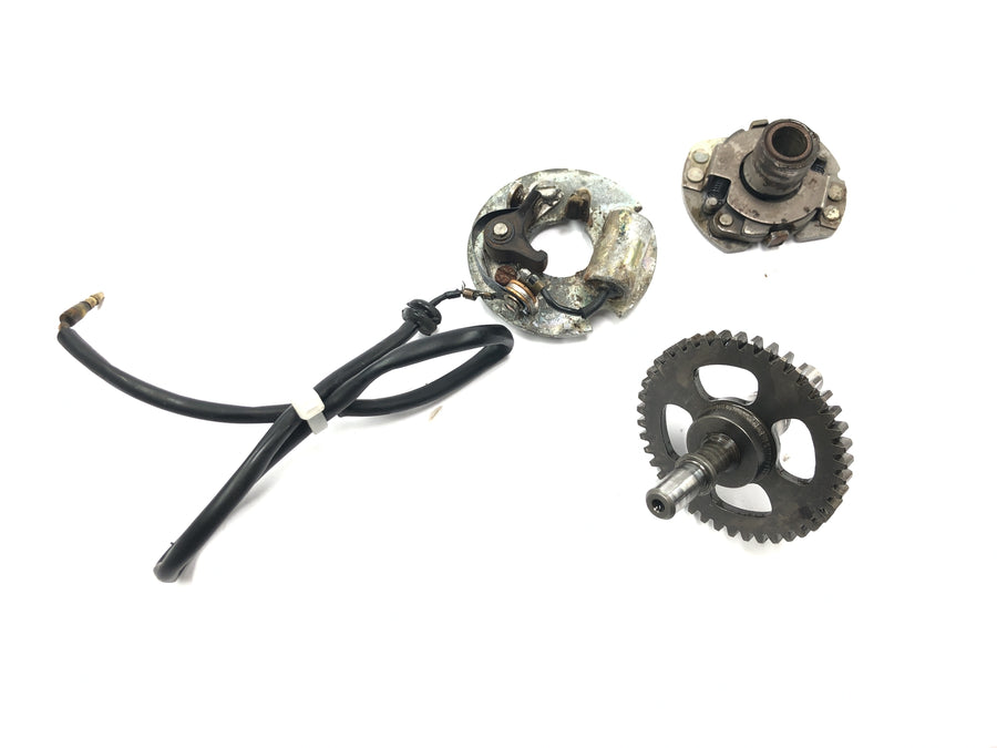 Yamaha XT 500 1U6 [1981] - Ignition contact interrupter centrifugal regulator ignition adjustment