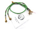 Kawasaki Z 1000 ZRT00A [2006] - Brake lines steel braided green front and rear with ABE-1