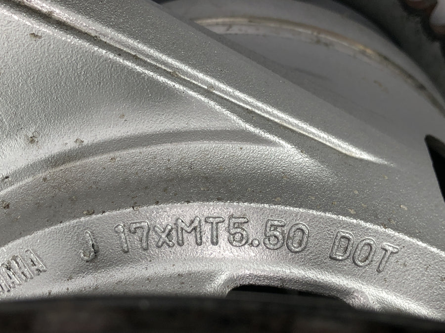 Yamaha GTS 1000 4FV [1997] - Rear wheel rim with brake disc and sprocket