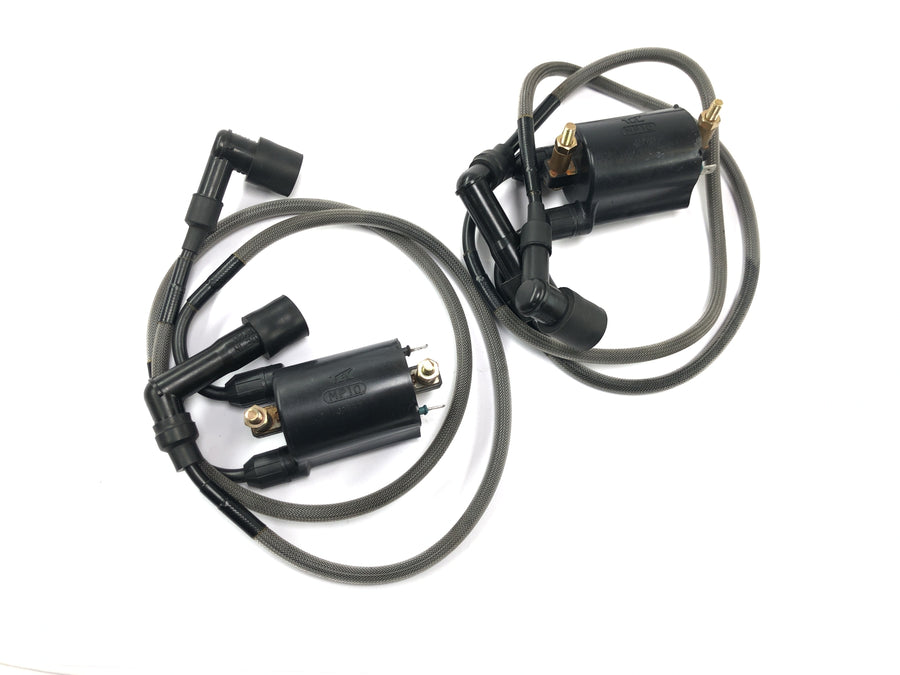 Kawasaki VN 1500 Mean Streak VN50T [2005] - Ignition coil ignition unit ignition coil set with ignition cables and spark plug connectors