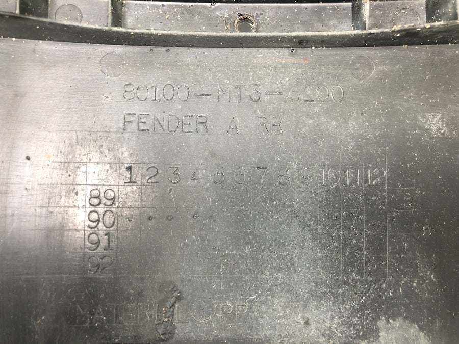 Honda ST 1100 SC26 Pan European [1990] - License plate holder splash guard with reflector