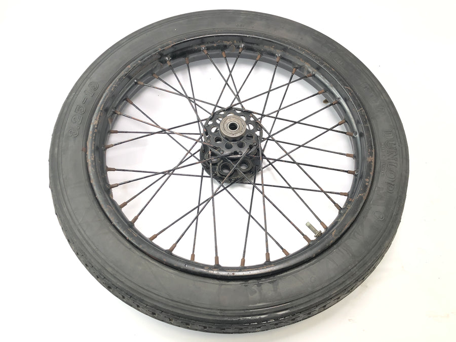 DKW NZ 250 [1938] - Rear wheel with spokes and hub