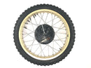 Yamaha XT 500 1U6 [1981] - Front wheel rim gold spoke wheel 1.85 x 21" with drum brake-2