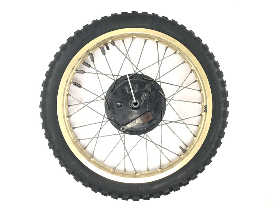 Yamaha XT 500 1U6 [1981] - Front wheel rim gold spoke wheel 1.85 x 21" with drum brake