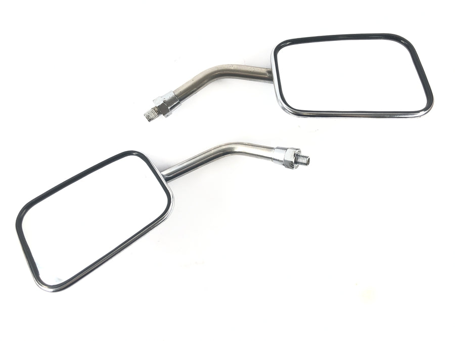 Laverda 1000 [1978] - Rear view mirror pair chrome rectangular Takatsu Japan