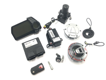 Ducati Multistrada 1200 S Touring [2009] - Lock set ignition lock immobilizer ECU speedometer sensor
