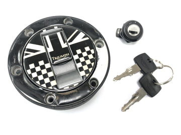 Triumph Sprint ST 1050 [2005] - lock set with fork bridge at the top tank lock - 0