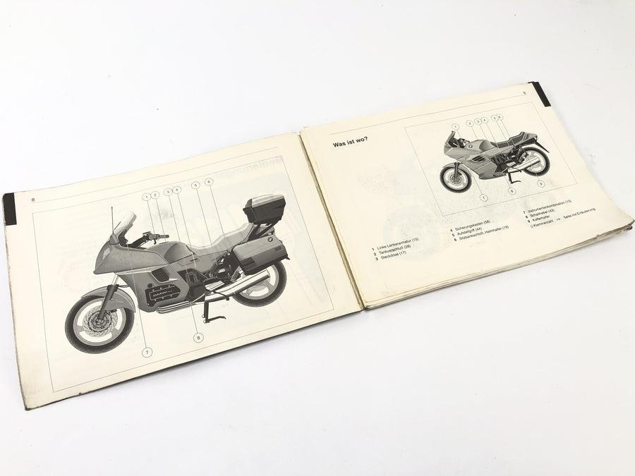 BMW K 1100 RS [1991] - operating instructions