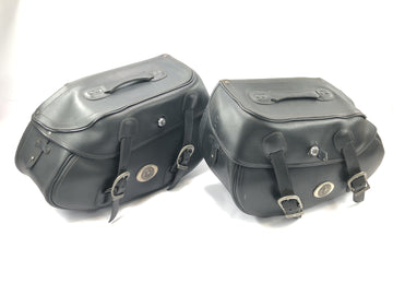 Honda VTX 1800 SC46 [2004] - Side case pair saddle bag leather case with key