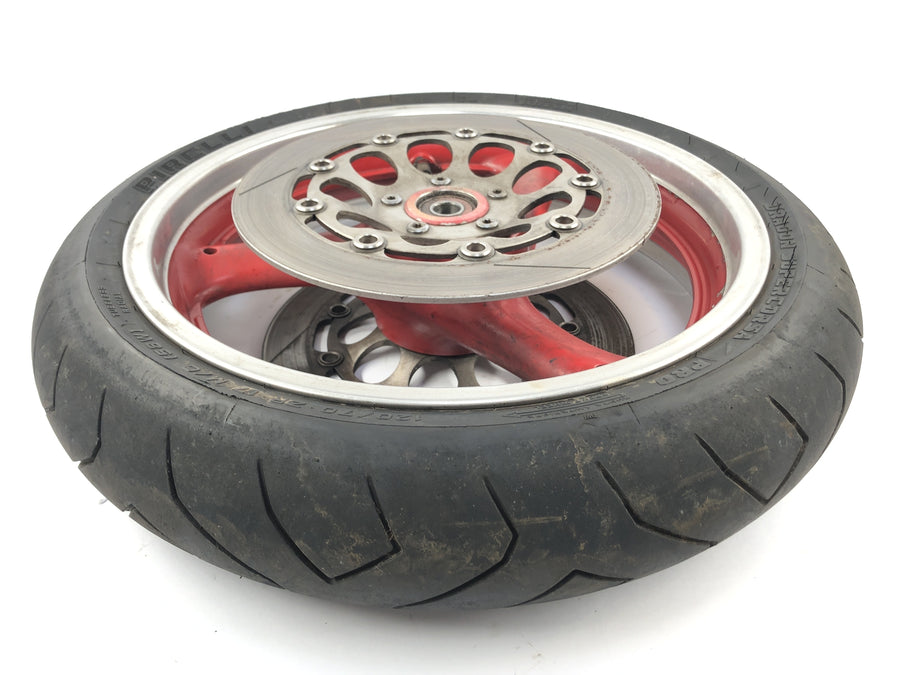 Suzuki GSX R 1100 GV73B [1990] - front wheel wheel rim at the front with brake discs