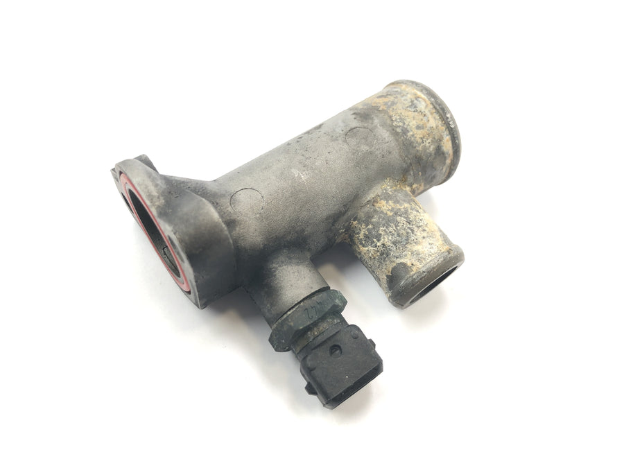 BMW K 100 [1984] - thermostat housing, cooling water connection, temperature sensor housing