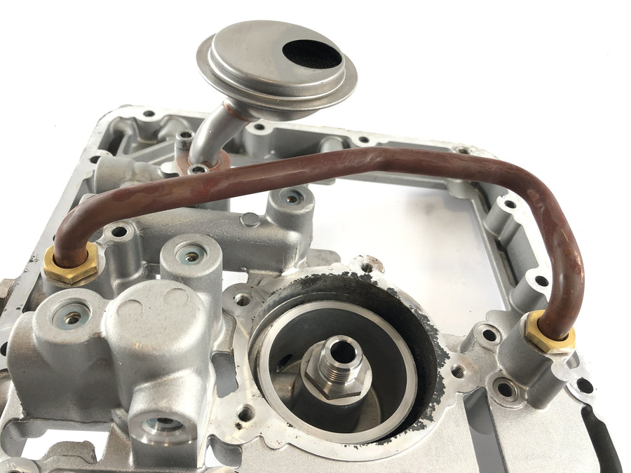 Moto Guzzi 1200 Sport [2007] - Oil pan deck mounting oil strainer and oil filter