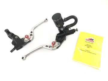 Triumph Speed Triple 1050 515NJ [2007] - brake lever clutch lever set motorcycle lever Prosports with report and CNC compensation container - 0