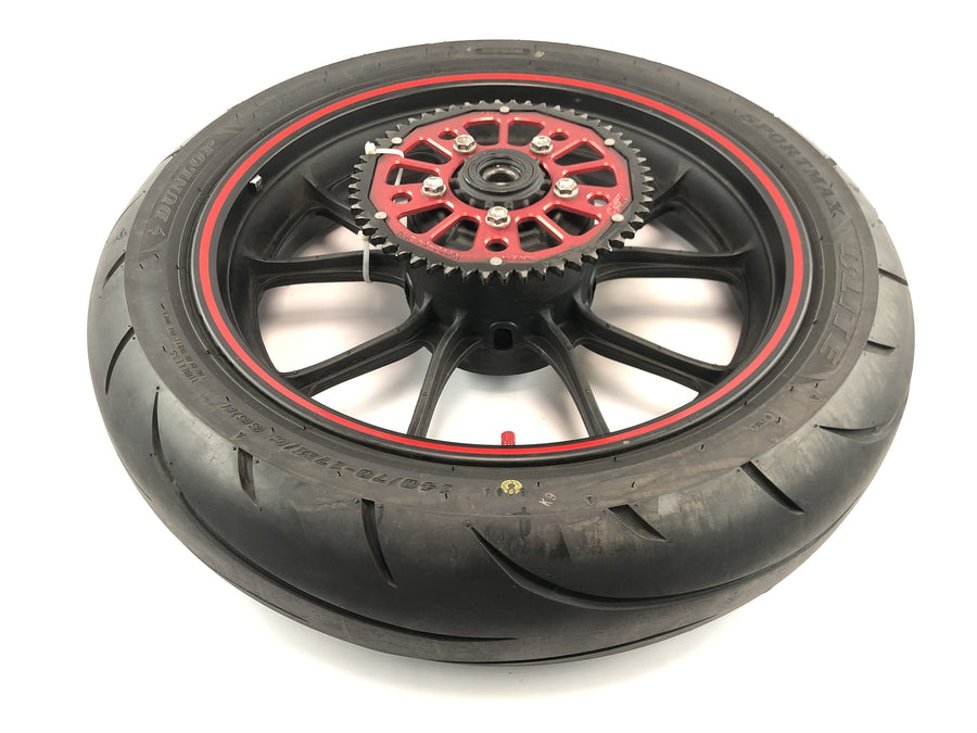 SWM SM 125 R [2018] - Rear wheel rim wheel complete wheel with chain wheel