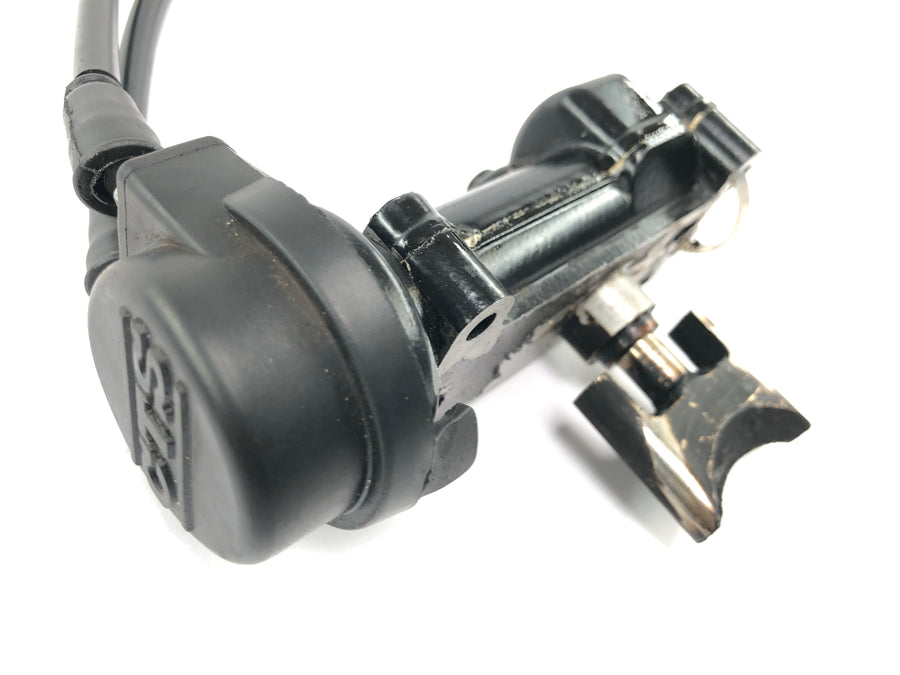 Cagiva Planet 125 [1998] - exhaust control with Bowden cables exhaust slide
