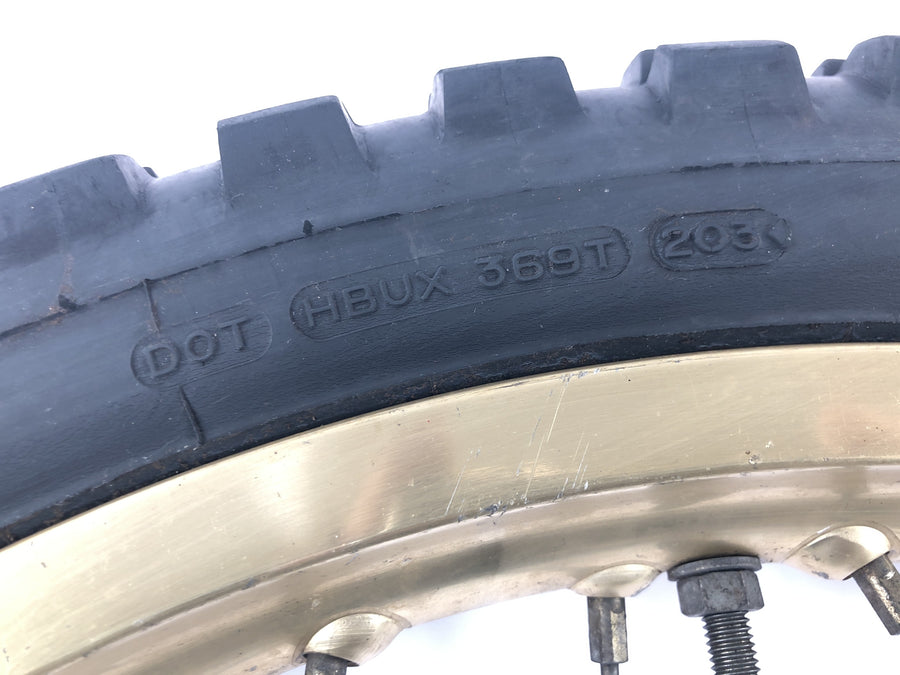Yamaha XT 500 1U6 [1981] - Front wheel rim gold spoke wheel 1.85 x 21" with drum brake