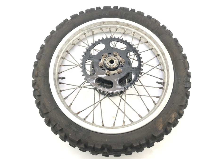 Yamaha XT 350 3YT / 55V [1990] - rear wheel wheel rim with chain wheel at the back