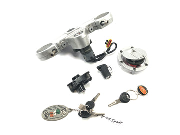 Moto Guzzi V11 Sport [1999] - Lock set ignition lock fork bridge at top tank cap - 0
