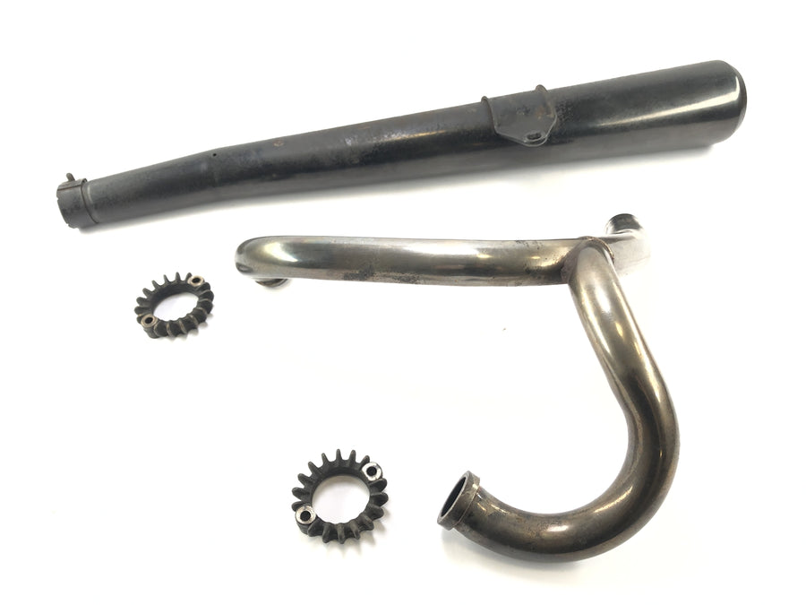 Ducati SL 600 Pantah [1982] - Exhaust system muffler manifold 2 in 1 CONTI